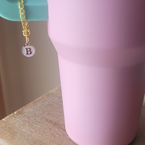 Personalized Letter "B" (Double Sided) Pendant with chain (BRAND NEW) - Picture 4 of 4